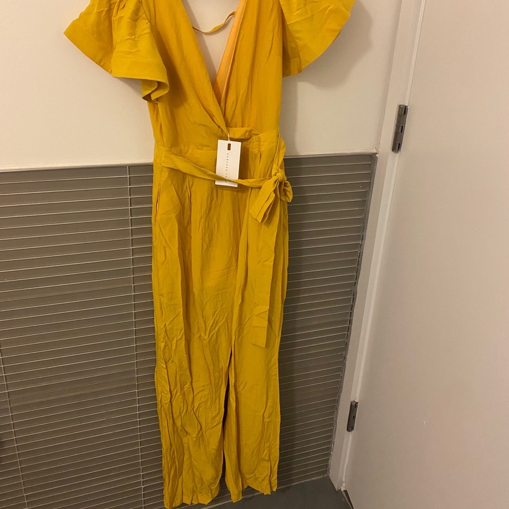 Brand new endlessrose jumpsuit in yellow